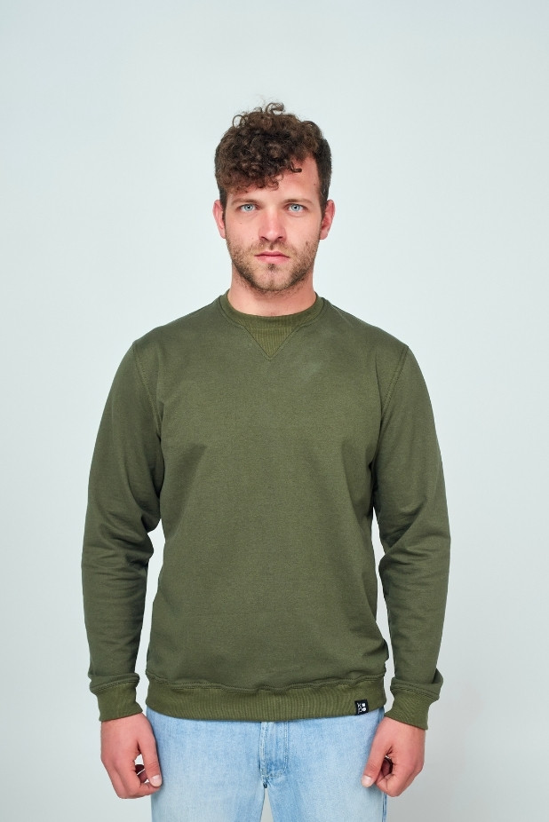 Men's Sweatshirt: Khaki